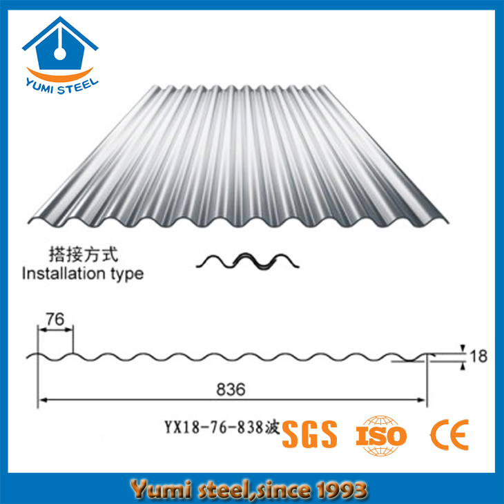 Corrugated Metal Roofing Sheets for Residential Industrial Buildings - Buy  Galvanized Roofing, Steel Roofing, Aluminum Roof Panels Product on yumisteel