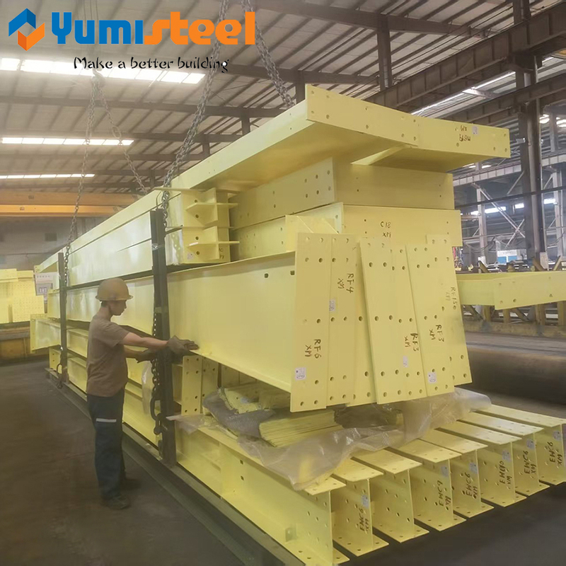 Factory Price Prefab Steel Structure Galvanized Steel Column Beam 