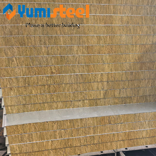 Rockwool Insulated Galvanized Color Steel Plates Roof Sandwich Panels