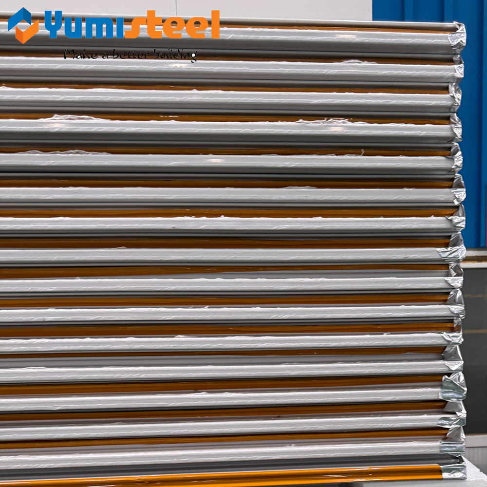 30mm PU/PIR Sandwich Panel Polystyrene Precast Walls Panels for Temperature Control Facilities