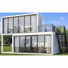 High Quality Flat Packed Container Houses Assemble Containers with Glass Curtain Wall