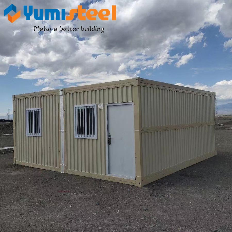 Mobile Construction Site Outdoor Folding Container House For Temporary Living