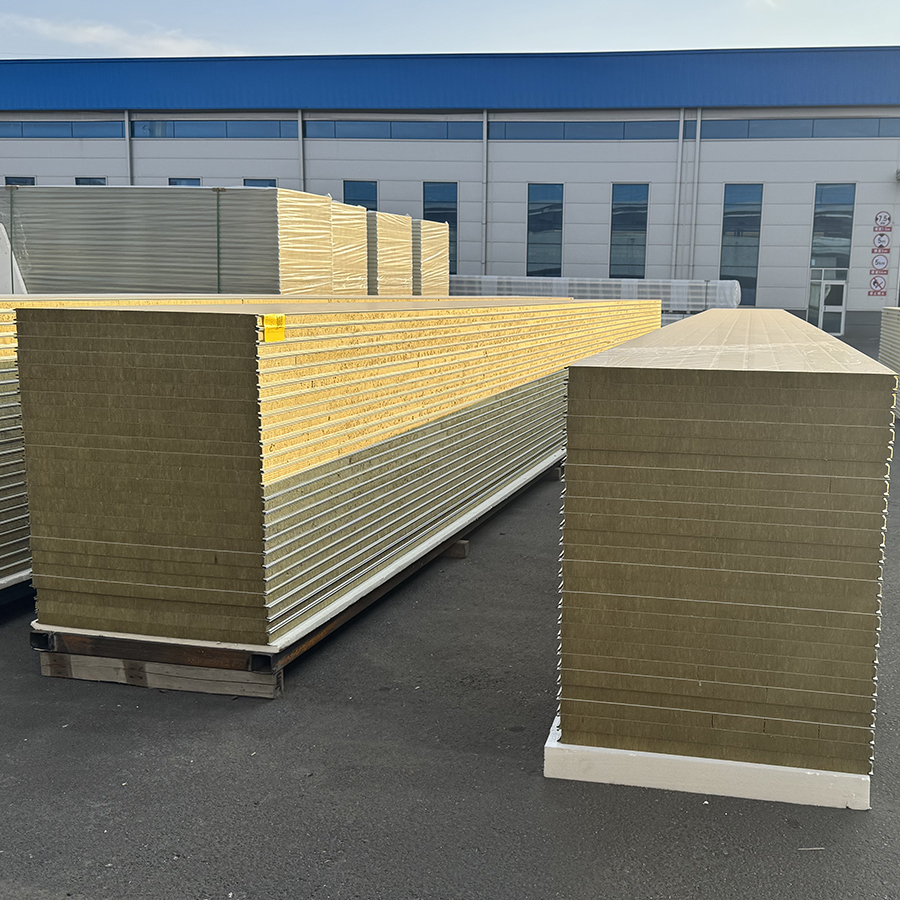 Fireproof Building Materials Rockwool Sandwich Wall Insulation Panel