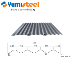 Customized Galvanized Corrugated Wall Steel Sheet