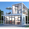 High Quality Flat Packed Container Houses Assemble Containers with Glass Curtain Wall