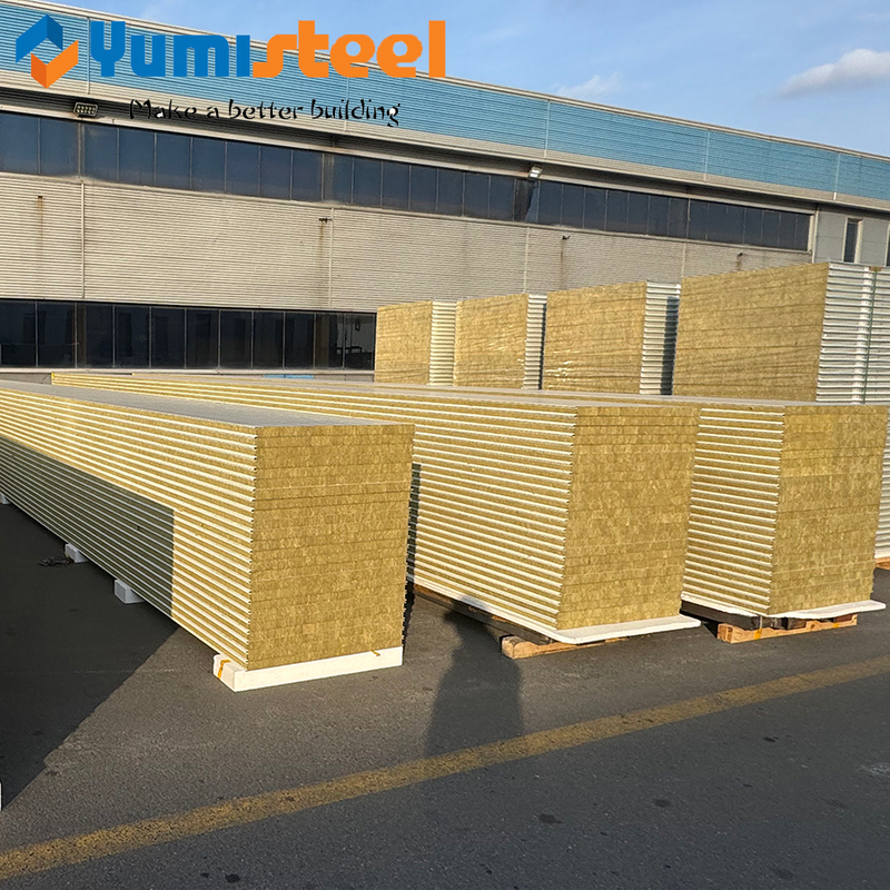 Fireproof Building Materials Rockwool Sandwich Wall Insulation Panel