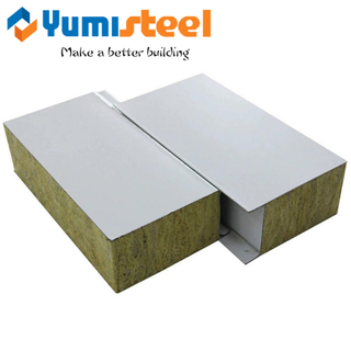 Fire Rated Rockwool Insulated Wall Panels with Class A Non Combustible Core