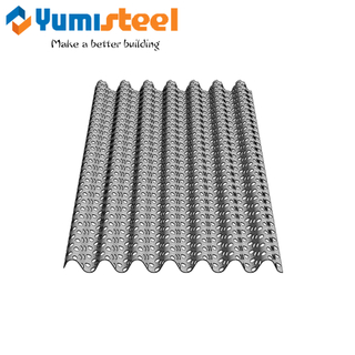 YX18-76-836 Corrugated Color Coated Steel Perforated Sheet 