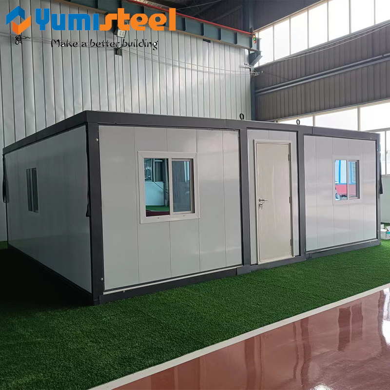Mobile Prefabricated Trailer Houses Flat Top Expandable Container Home