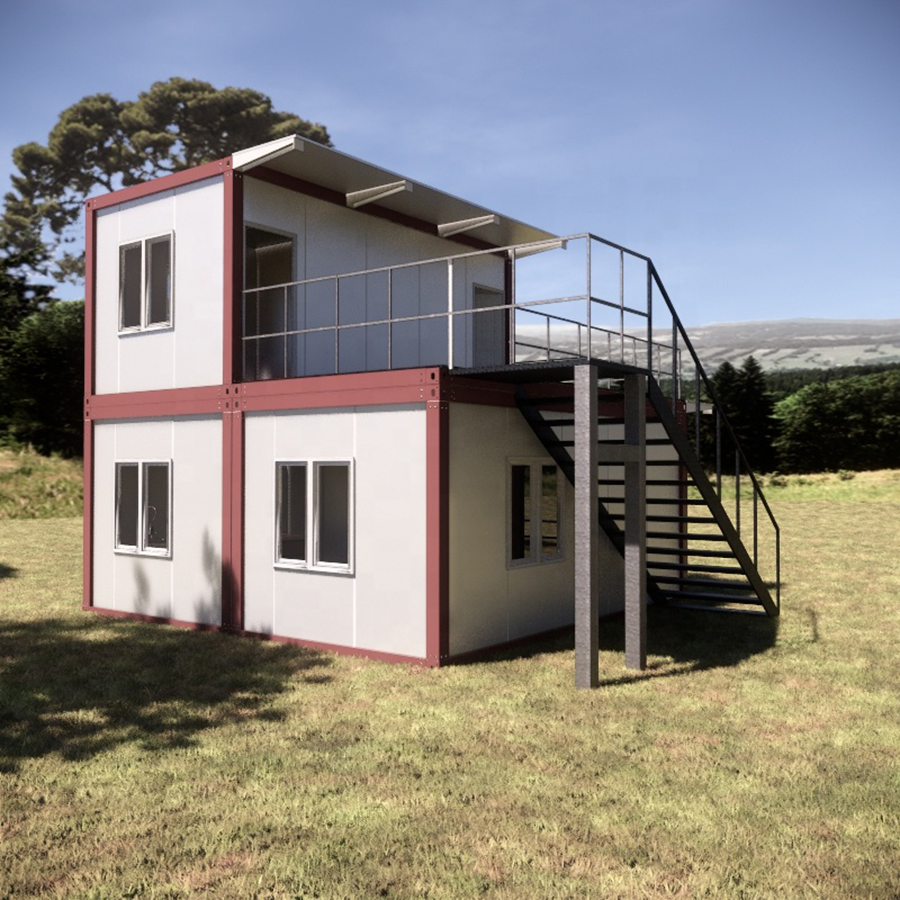 High Quality 2 Story Container House with Bedrooms and Bathroom