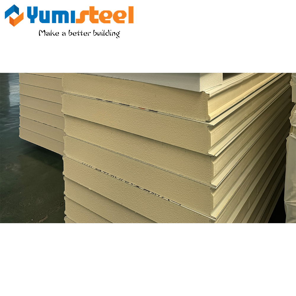 150mm Composite Wall Polystyrene PUR/PIR/PU Sandwich Panels For Building 
