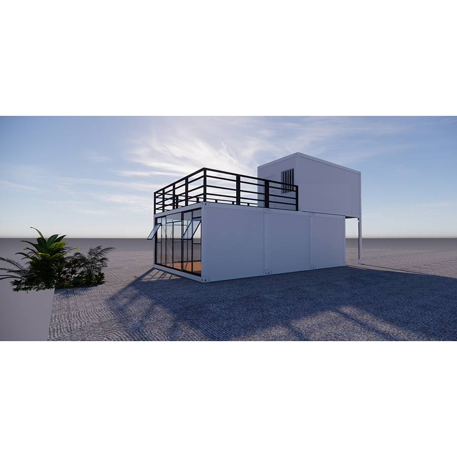 Mobile Coffee Shop Modular Custom Prefab Living Container Villa 