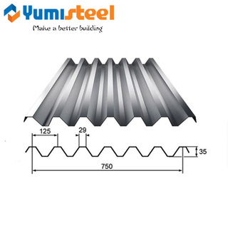 Galvanized Construction Metal Corrugated Claddings For Steel Buildings