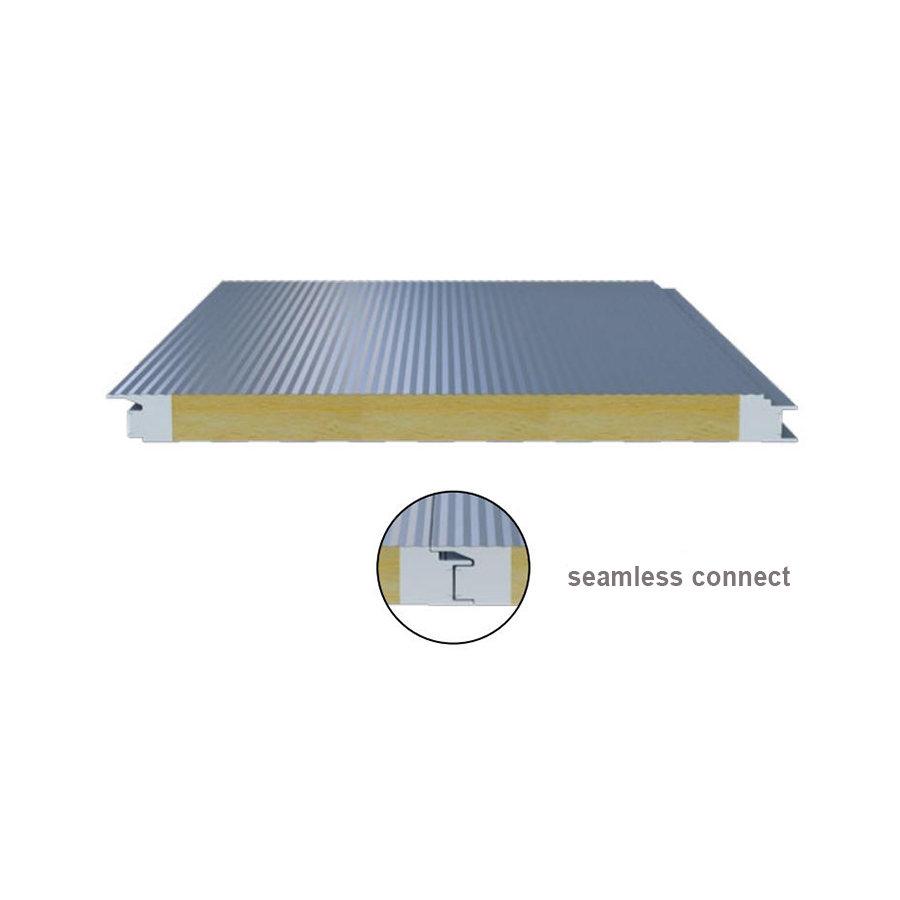 Factory Price PU Sealing Rockwool Sandwich Wall Insulation Panels
