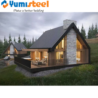 Triangle Steel Structure Light Steel Villa Prefabricated House