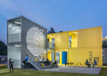 Container building for school
