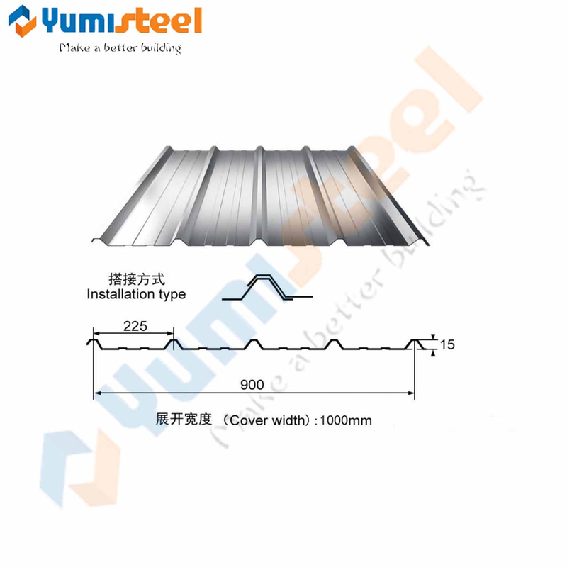Customized Prepaint Corrugated Cladding Sheet for Wall and Roofing