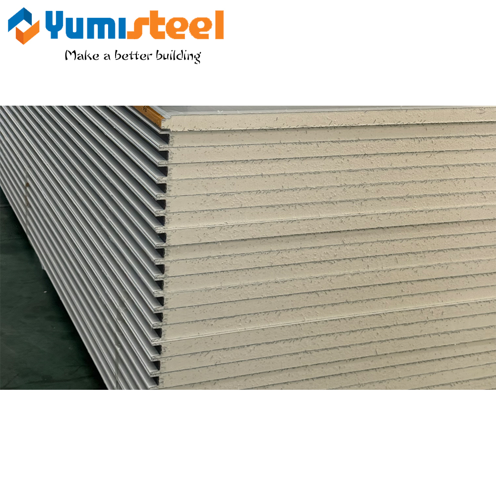 30mm PU/PIR Sandwich Panel Polystyrene Precast Walls Panels for Temperature Control Facilities