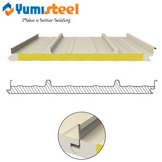 100mm Standing Seam Roof Sandwich Panels for Solar Photovoltaic Solutions