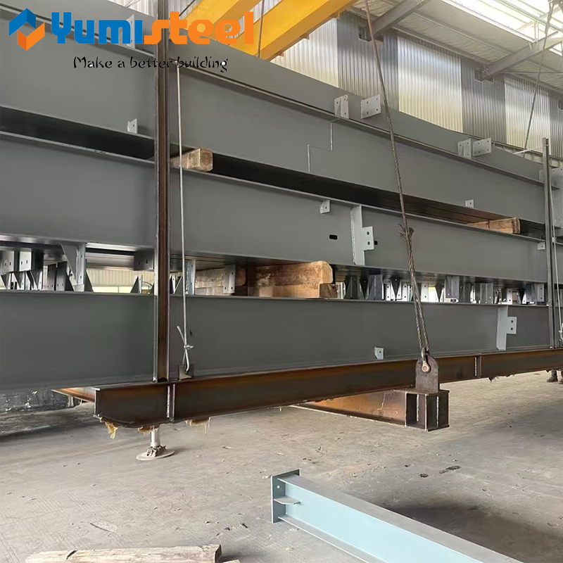 Lightweight Steel Bridge Construction H I Beam Steel Structure