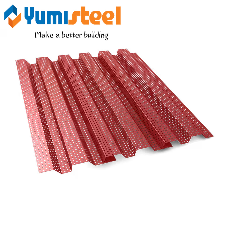 YX35-125-750 Corrugated Galvanized Perforated Aluminum Panel