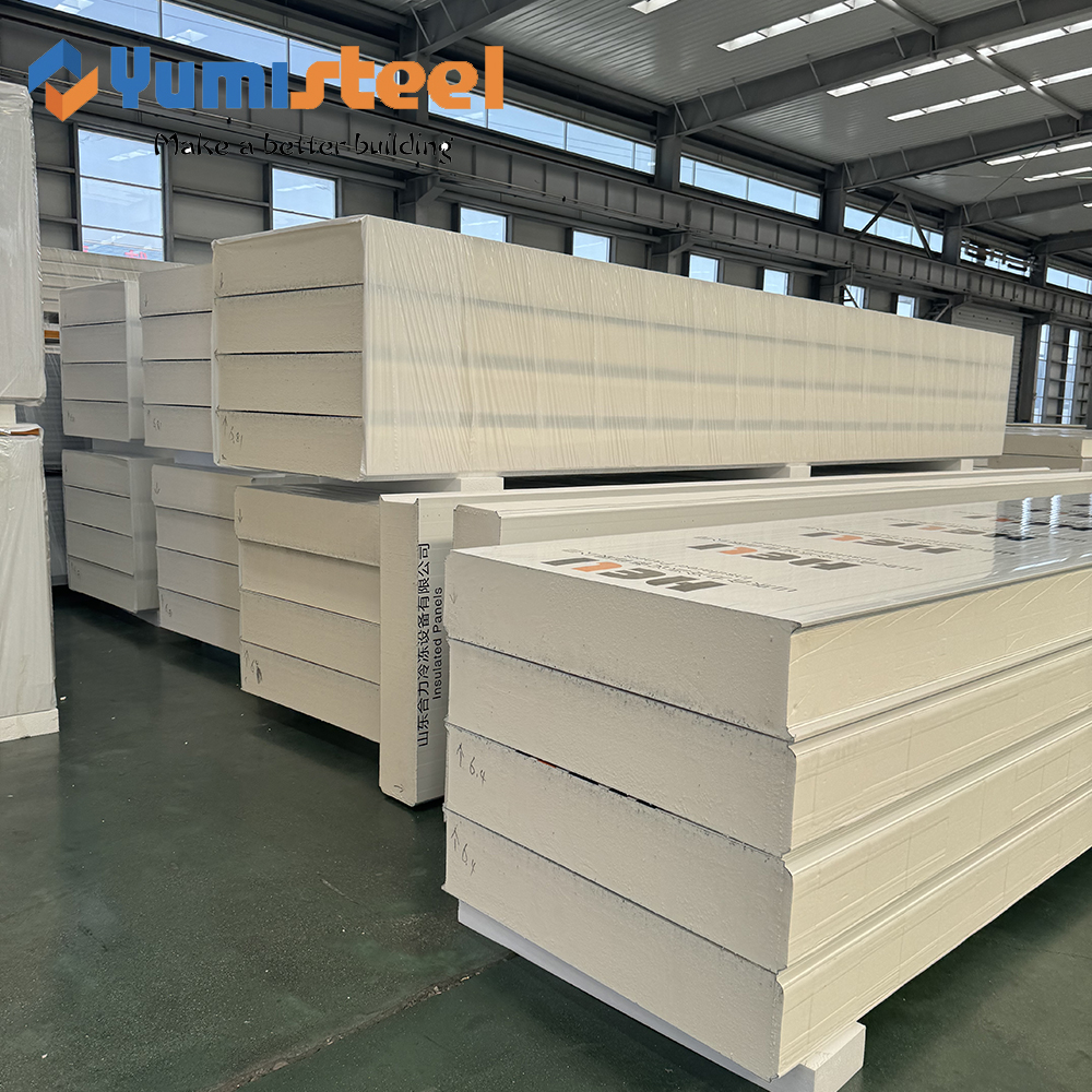 150mm Composite Wall Polystyrene PUR/PIR/PU Sandwich Panels For Building 