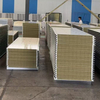 High Density PU Edge Rockwool Sandwich Panel Exterior Wall Cladding