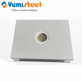 Customized Glass Mechanism Rockwool Cleanroom Wall Panel 