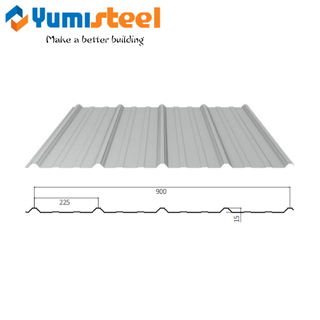 Galvanized PE PVDF HDP PPGI Metal Prepainted Corrugated Steel Roofing Sheet