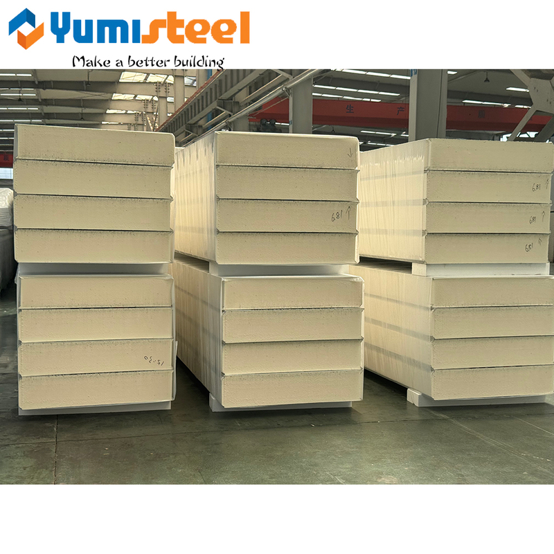 150mm Composite Wall Polystyrene PUR/PIR/PU Sandwich Panels For Building 