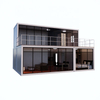 Modular Flat Pack Cabin Container Prefab Flat Packed Container With Glass Curtain Wall