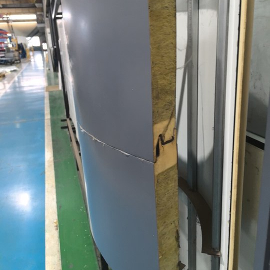 Curved Steel Skin PU Core Sandwich Panels