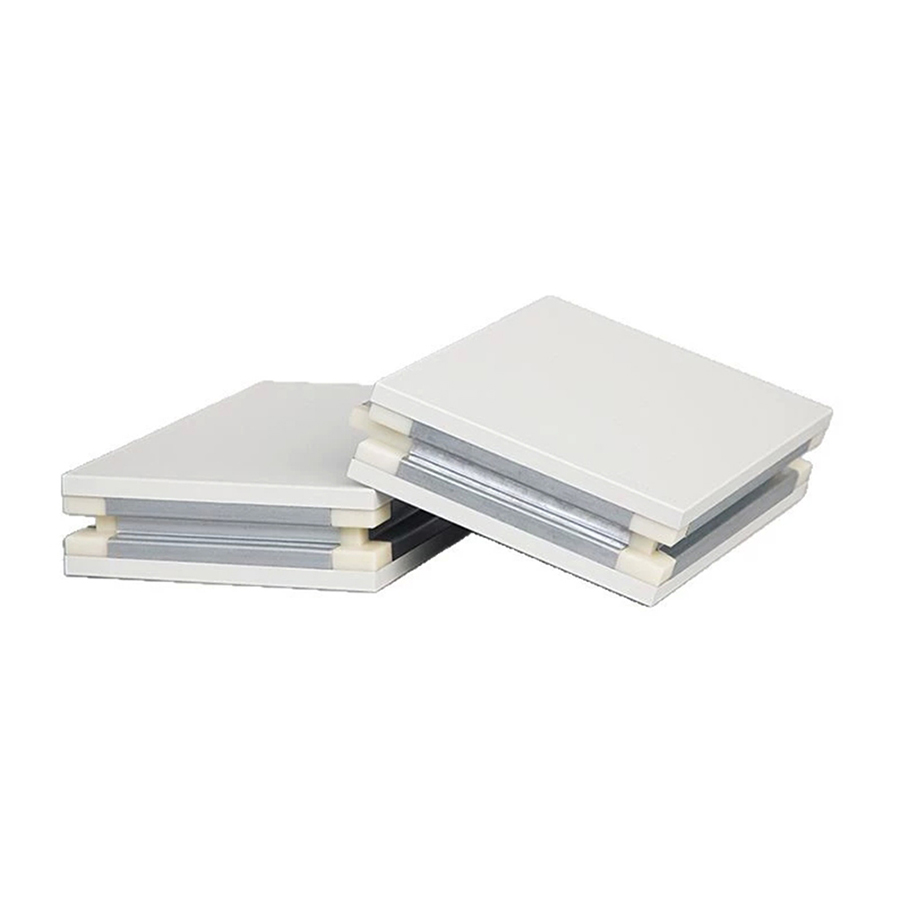 Customized Glass Mechanism Rockwool Cleanroom Wall Panel 