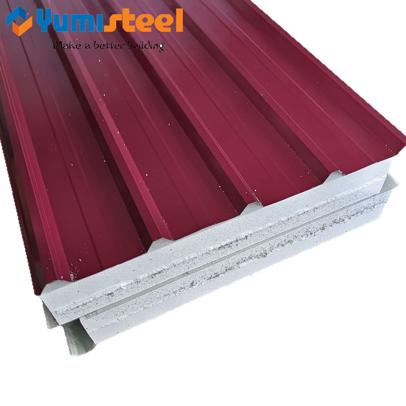 Thermal Insulation EPS Sandwich Roof Panels with Metal Facings 