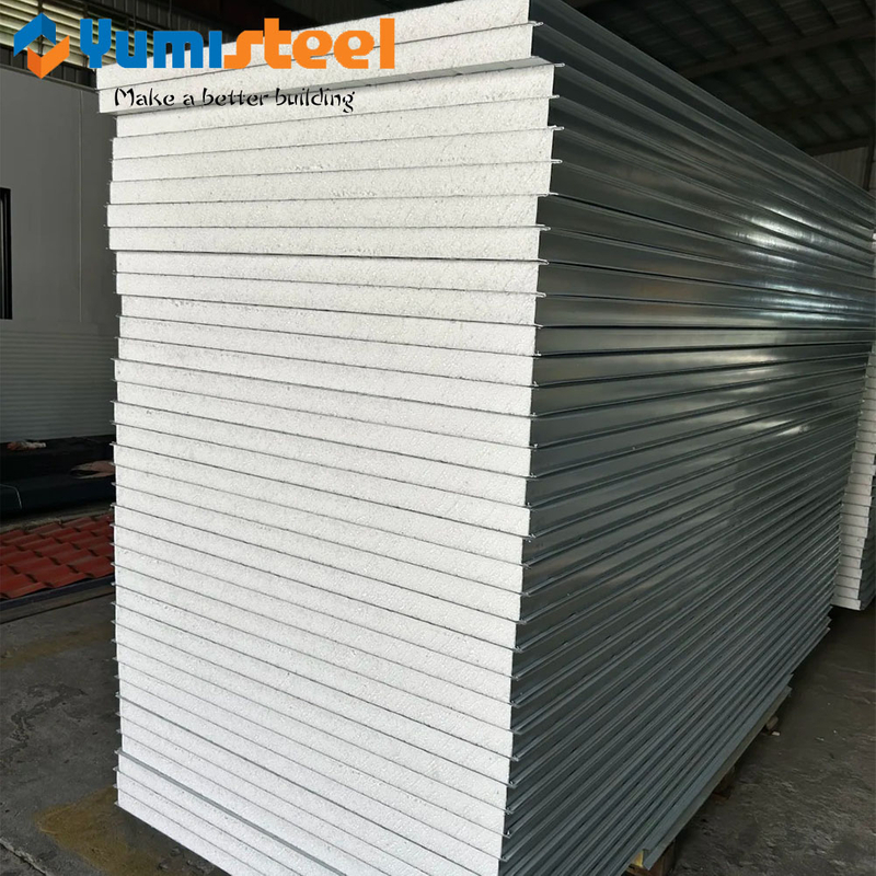 50mm Soundproof Metal EPS Sandwich Panel for Exterior Wall Panel