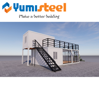 Mobile Coffee Shop Modular Custom Prefab Living Container Villa 