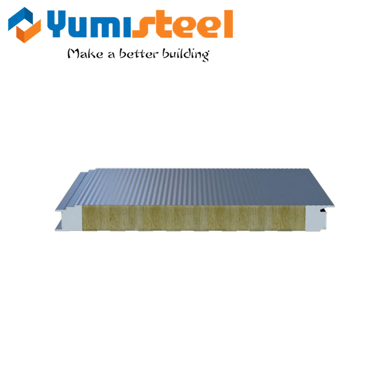 Factory Price PU Sealing Rockwool Sandwich Wall Insulation Panels