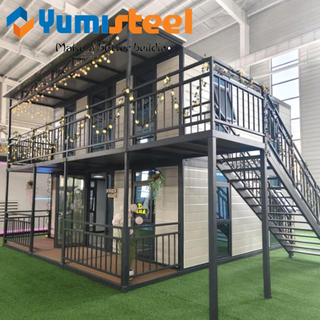Movable Prefabricated House Flat Top Expandable Folding Container House