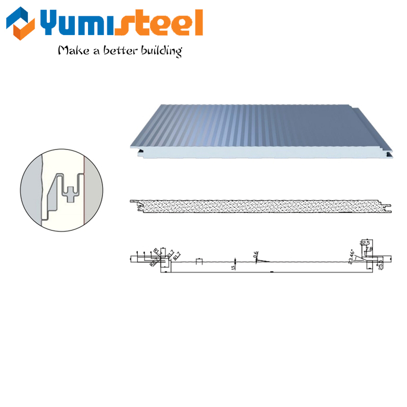 Wall Sandwich Panels PU Insulated Wall Sandwich Panel for Warehouse Factory Buildings