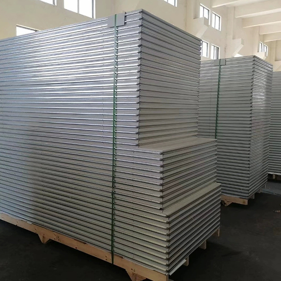 Customized Glass Mechanism Rockwool Cleanroom Wall Panel 
