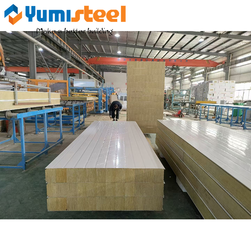 200mm Australian Standards Rockwool Sandwich Panels for Steel Construction