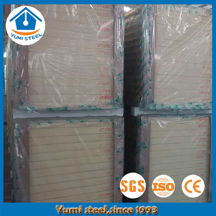 50mm Cold Room PU Polyurethane Sandwich Panels for Wall
