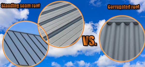 Differences Between Standing Seam metal Roofing And Corrugated Steel Roofing