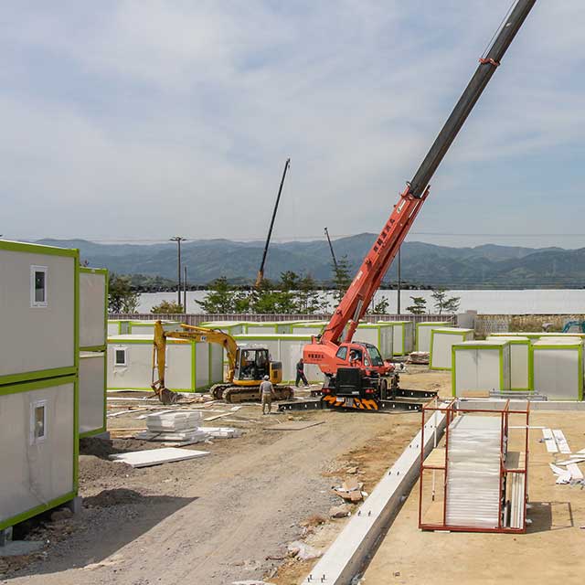 Flat Pack Container Houses As Temporary Residence To Japan